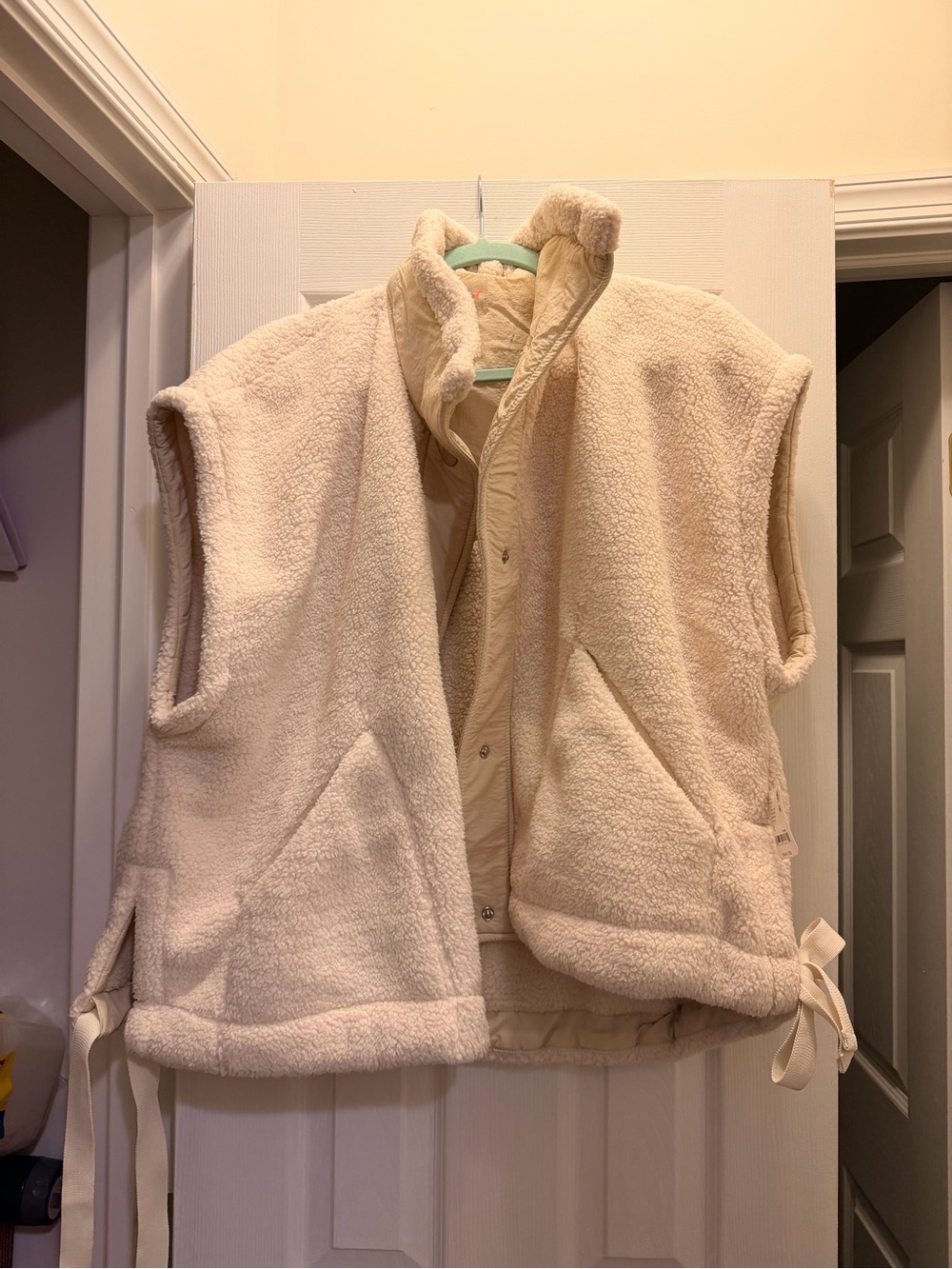 FP Movement by Free People Cream Sherpa Vest